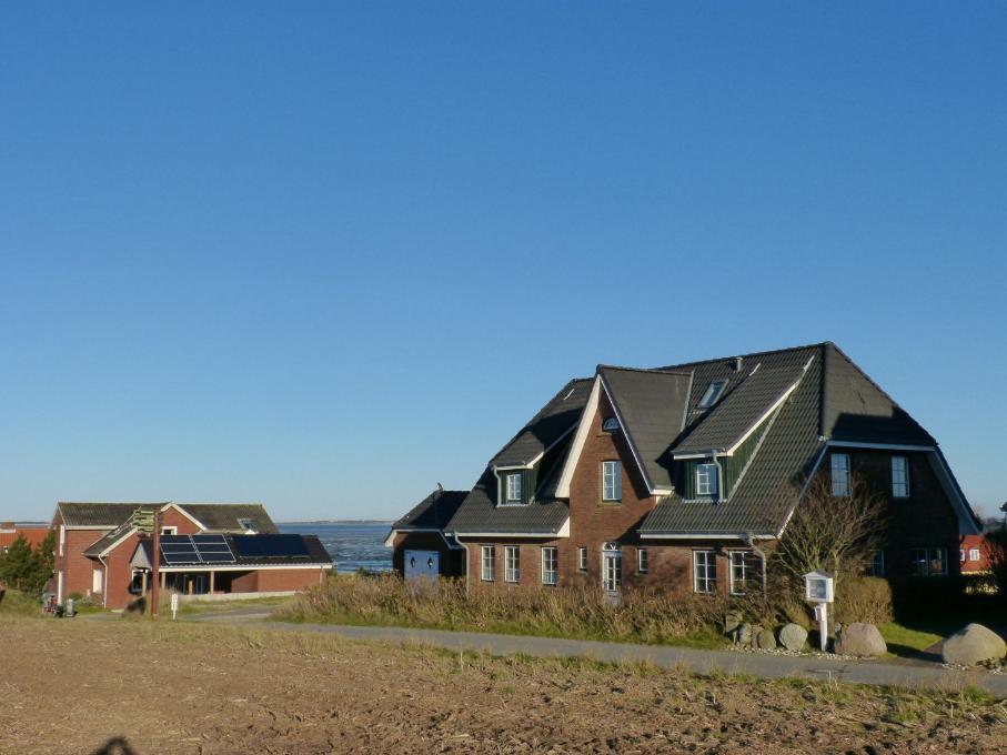 Haus Nordlicht Ferienwohnung *Bi Strun* Nebel Exterior foto